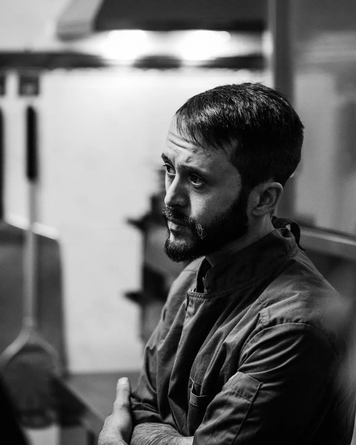 Portrait en noir et blanc